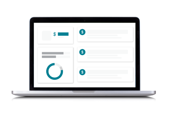 Laptop with charts and icons on screen showing a HealthEquity member's direct billing account